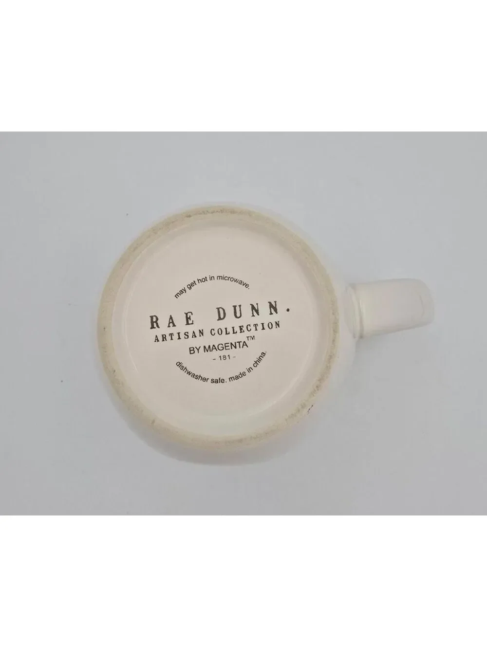 Rae Dunn Pumpkin Spice Fall Mug Basket Design Green Interior